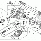 TRX500FM2 Редуктор задний