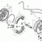 TRX500FM2 Задний тормоз