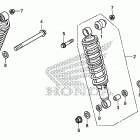 TRX420FA5 Задние амортизаторы