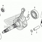 TRX500FM5 Коленчатый вал и поршни