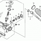 SXS500M Steering gear box@tie rod