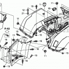 TRX500FA5 Задний бампер