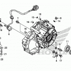 TRX500FA5 Крышка картера задняя