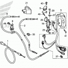 TRX500FA5 Рулевые переключатели и тросы