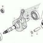 TRX500FA5 Коленчатый вал и поршни