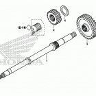 TRX500FM2 Вал ведущий