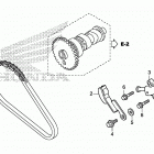 TRX500FA5 Цепь ГРМ и натяжитель
