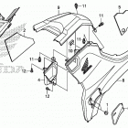 TRX420FA2 Side cover@tank cover