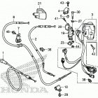 TRX500FM2 Рычаги,тросы и рулевые переключатели