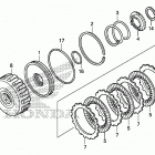 SXS700M2D Сцепление (пониженая)