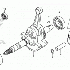TRX420FA5 Коленчатый вал и поршни