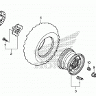 TRX420FA2 Переднее колесо