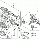 TRX500FA5 Front knuckle@front drive