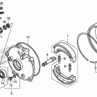 TRX250TE1 Rear brake drum
