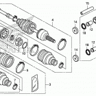 TRX500FA5 Rear knuckle@rear drive