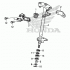 TRX250X Рулевой вал