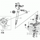 TRX500FA5 Рулевой вал