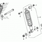 TRX500FA5 Задние амортизаторы