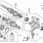 TRX680FA Передний  привод и кулак поворотный