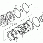 TRX680FA Сцепление (пониженая)