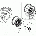 TRX500FA5 Переднее колесо