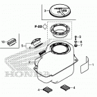 SXS500M Топливный бак