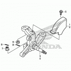 TRX250X Кулак поворотнй