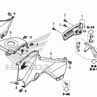 TRX250TM1 Side cover@tank cover