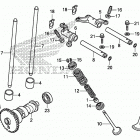 TRX500FA5 Распределительный вал и клапана