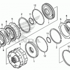 TRX680FA Сцепление (2-3)