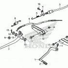 TRX250X Педали и подножки