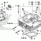 TRX250X Головка цилиндров