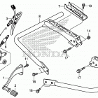 TRX500FM5 Педали и подножки