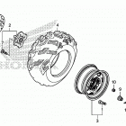 TRX500FM5 Переднее колесо