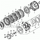 TRX250X Сцепление