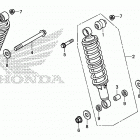TRX500FM5 Задние амортизаторы