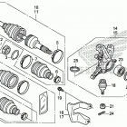 TRX500FM2 Front knuckle@front drive shaft