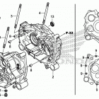 TRX500FM2 Картер двигателя