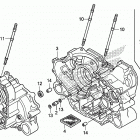 TRX680FA Картер двигателя