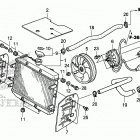 TRX680FA Радиатор