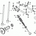 TRX500FA6 Распределительный вал и клапана