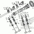 SXS1000M5D Распределительный вал и клапана