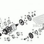 SXS1000M5D Коленчатый вал и поршни