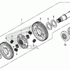 SXS1000M5D Final driven shaft