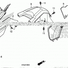 TRX420FA2 Side cover@tank cover