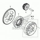 TRX500FA6 Пусковой механизм
