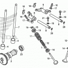 TRX420FA5 Распределительный вал и клапана