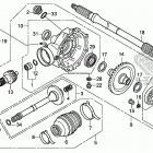 TRX420FA2 Редуктор задний