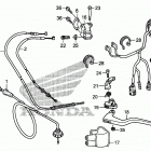 TRX250X Рычаги,тросы и рулевые переключатели