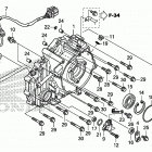 TRX420FA5 Крышка картера задняя